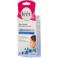 Veet восковые полоски для чувствительной кожи (для лица) c технологией easy gel-wax 20шт