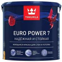 Краска водно-дисперсионная Tikkurila Euro Power 7 для детской влагостойкая моющаяся матовая g482 2.7 л