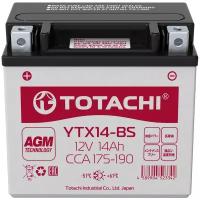 Мото аккумулятор Totachi Moto YTX14-BS AGM 14 А/ч