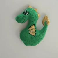 Мягкая игрушка - магнит на холодильник, сувенир магнитик Дракон/Динозавр