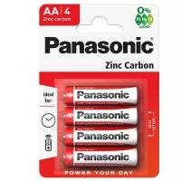 Батарейка Panasonic Zinc Carbon AA/R6, в упаковке: 4 шт