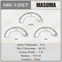 Колодки тормозные Nissan Cube (Z12) 08-, Tiida 04-, Wingroad (Y12) 05- задние барабанные MASUMA MK-1267