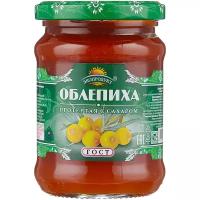 Протертая облепиха Экопродукт с сахаром, банка 320 г