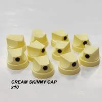 Кэпы для аэрозольного баллона Cream skinny, 10шт набор