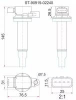 Катушка Свечи Ty 1sz, 1-2nz-Fe 99- St-90919-02240 Sat арт. ST-90919-02240