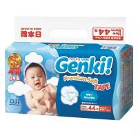 Genki подгузники Premium Soft (0-5 кг), 44 шт