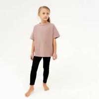 Лосины для девочки MINAKU: Casual Collection KIDS цвет чёрный, рост 116