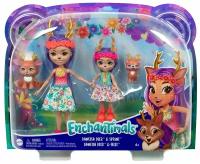 Набор игровой Enchantimals Сестрички с питомцами Данесса и Данетта Оленни HCF80