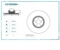 Диск тормозной CWORKS C210R2094