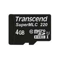 Карта памяти Transcend microSDHC 4 ГБ Class 10, UHS-I