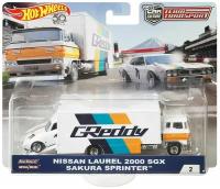 Hot Wheels Team Transport GREDDY Team Transport #2 Nissan Laurel 2000 Sakura Sprinter Premium Коллекционная модель