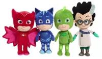 Набор из 4-х плюшевых игрушек. PJ Masks. Герои в масках (высота игрушки 20 см)