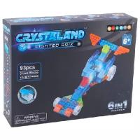 Конструктор Crystaland Lighted Brix 99006 Гоночный болид 6 в 1, 93 дет