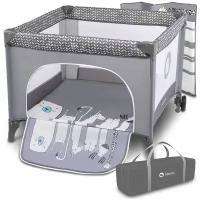 Манеж игровой Lionelo Sofie Grey Scandi с боковым лазом