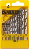 Набор сверл DEWALT DT5922, по металлу HSS-G, 1.5-6.5, 13 шт