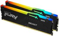 Оперативная память Kingston FURY Beast RGB (32 ГБ x 2 шт.) DDR5 5200 МГц DIMM CL40 KF552C40BBAK2-64