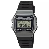 Наручные часы CASIO Collection F-91WM-1B, серый, серебряный