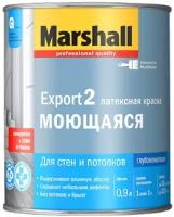 Краска для стен и потолков латексная Marshall Export-2 глубокоматовая база BW 0,9 л