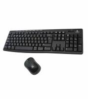 Комплект клавиатура + мышь Logitech Wireless Combo MK270, черный, английская/русская