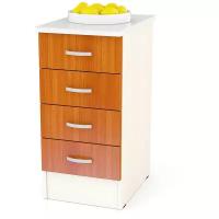 Кухонный стол-шкаф с ящиками МД-ШН4Я400, цвет дуб/вишня