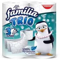 Туалетная бумага FAMILIA TRIO 3 слоя 4 рулона