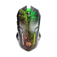 Мыши Marvo Мышь MARVO M207, игровая, проводная, подсветка, 3200 dpi, USB, чёрная