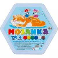 Мозаика шестигранная 150шт 6 цветов 00957ДК