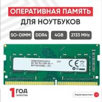 Модуль памяти Samsung SODIMM DDR4, 4ГБ, 2133МГц, PC4-17000