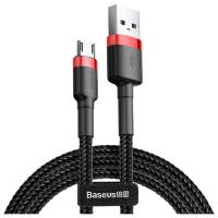 Кабель USB BASEUS Cafule USB - MicroUSB, 1.5А, 7,5W, 2 м, черный+красный