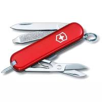 Нож-брелок Victorinox Classic Signature, 58 мм, 7 функций, красный, шт