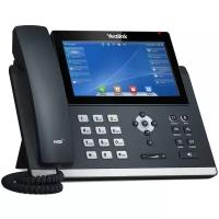 VoIP-телефон Yealink SIP-T48U, 16 SIP-аккаунтов, цветной дисплей, PoE, черный