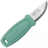 Нож Morakniv Eldris LightDuty, нерж. сталь, цвет мятный, с ножнами