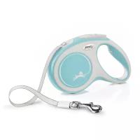 Поводок-рулетка Flexi New Comfort tape M 5m 25kg light blue