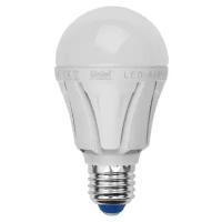 Лампа светодиодная Uniel, Palazzo Dim LED-A60-11W/NW/E27/FR/DIM PLP01WH E27, 11Вт, 4500К