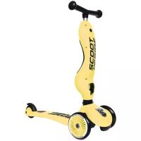 Детский трехколесный самокат с сиденьем Scoot&Ride HighwayKick 1 (Seat), Лимон, 1643754