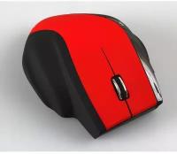 Мышь Smartbuy 613AG, беспроводная, оптическая, 2000 dpi, 2xAA, USB, красная