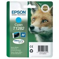 Картридж Epson C13T12824011, 130 стр, голубой