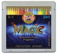 Карандаши цветные Koh-I-Noor Magic 3404 натуральный цвет корпуса 24цв. (8774024004pl)