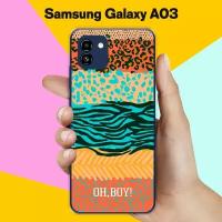 Силиконовый чехол на Samsung Galaxy A03 Узор 11 / для Самсунг Галакси А03