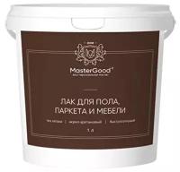 Лак для паркета и мебели MasterGood, акрил-уретановый, полуматовый, 1 л