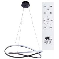 Люстра светодиодная Arte Lamp Swing A2522SP-2BK, 162 Вт, цвет арматуры: черный, цвет плафона: белый