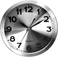 Часы настенные Apeyron в форме круга d-25.1 см / арабский циферблат / металл / бесшумный механизм с плавным ходом, ML2207-191-1