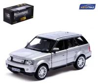 Автоград Машина металлическая LAND ROVER RANGE ROVER SPORT,1:32, открываются двери, инерция, цвет серый