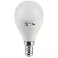 Лампочка светодиодная ЭРА STD LED P45-9W-840-E14 E14 9Вт шар нейтральный белый свет арт. Б0029042 (1 шт.)