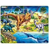 Рамка-вкладыш Larsen Динозавры (NB3), 57 дет., 28.5х36.5х37 см, голубой