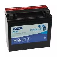 Аккумулятор Мото Exide 18Ач обратная полярность ETX20HL-BS