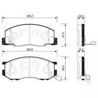 Колодки тормозные передние Sangsin Brake SP1433