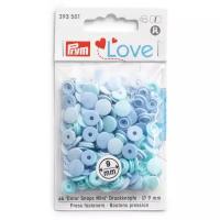 Kнопки Color Snaps Mini 9 мм синий/голубой 36 шт, Prym Love, 393501