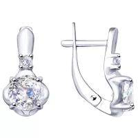 SOKOLOV Серьги из серебра со Swarovski Zirconia 89020111