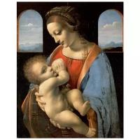 Репродукция на холсте Мадонна Литта (Madonna and Child) Леонардо да Винчи 40см. x 51см